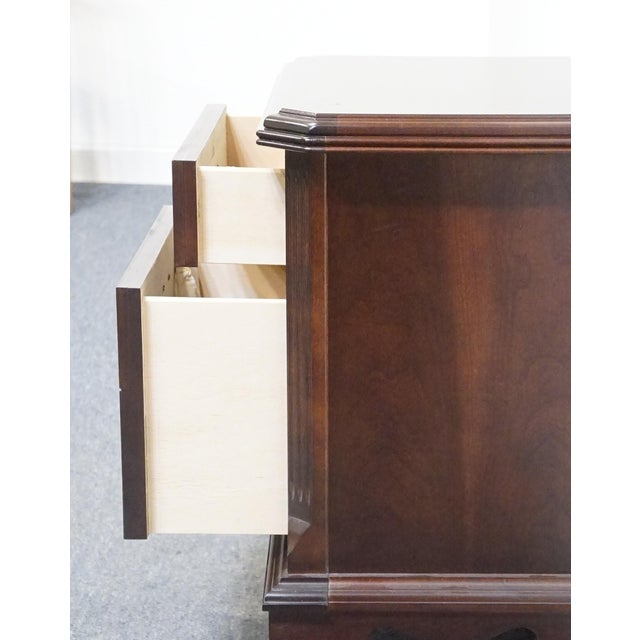 Wood Bassett Furniture Eden House Solid Cherry Traditional Style 26" Nightstand 2083-0270 For Sale - Image 7 of 13