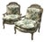 Vintage Cane Back Florals Chairs, a Pair For Sale