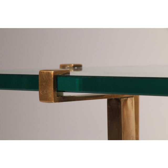 Metal T18 Side Tables Polished Brass by Peter Ghyczy, 1970s For Sale - Image 7 of 9