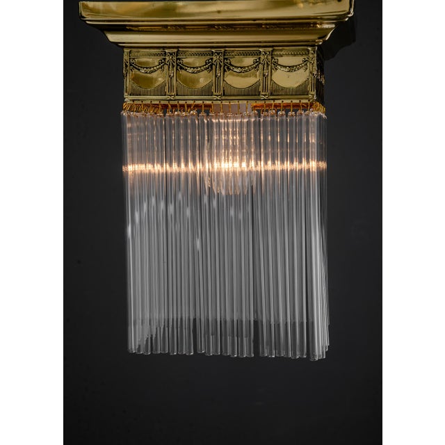 Art Deco Ceiling Lamp with Glass Sticks, 1920s For Sale - Image 14 of 18