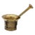 Antique Vintage Brass Mortar and Pestle For Sale