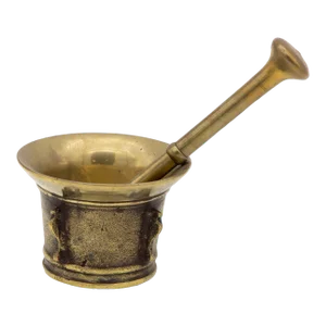 Antique Vintage Brass Mortar and Pestle