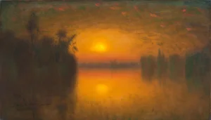 'The Sacramento River, Rio Vista, 1919' by James Everett Stuart, California, Bohemian Club, White House, San Francisco School of Design