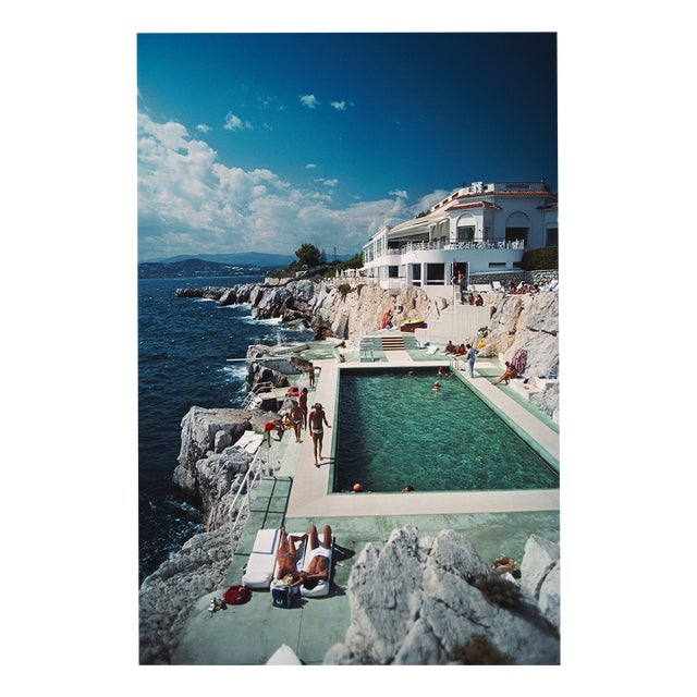 Slim Aarons, Hotel Du Cap, Eden Roc, Estate Stamped Photographic Print For Sale