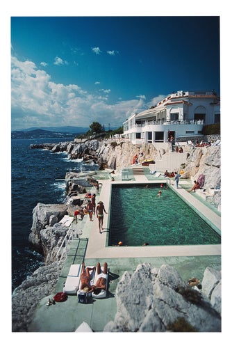 Slim Aarons, Hotel Du Cap, Eden Roc, Estate Stamped Photographic Print