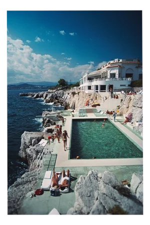 Slim Aarons, Hotel Du Cap, Eden Roc, Estate Stamped Photographic Print