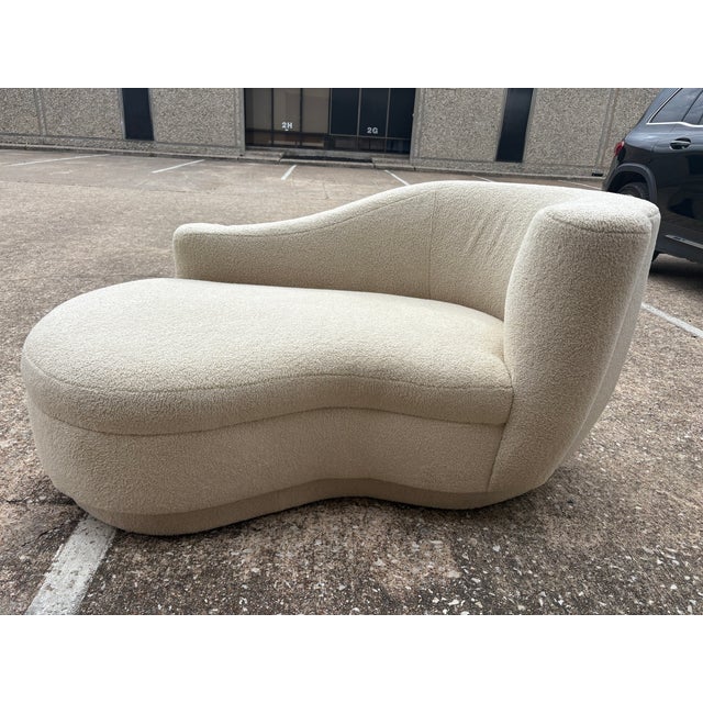 Mid-Century Modern Post-Modern Chaise by Vladimir Kagan for Weiman For Sale - Image 3 of 13