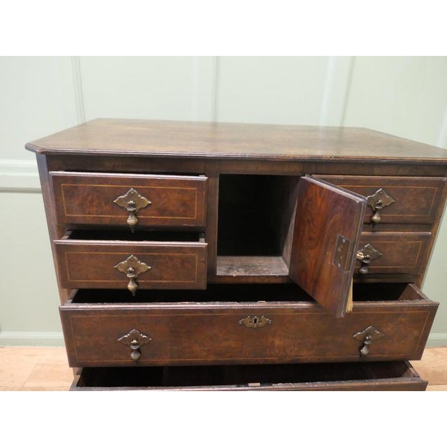 Wood Georgian Norfolk Walnut and Oak Chest of Drawers For Sale - Image 7 of 9