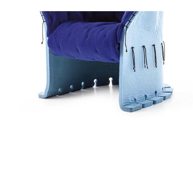 Modern Feltri Chair in Wool Upholstery by Gaetano Pesce for Cassina For Sale - Image 6 of 11