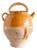 Large French Glazed Ochre Jug, 19th Century For Sale