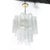 Transparent Mid-Century Modernist Murano Glass Tronchi Chandelier W/ Brass Fittings For Sale - Image 8 of 18