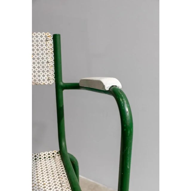 Forest Green Set of Metal Garden Armchairs, 1960s For Sale - Image 8 of 13