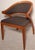 Gunlocke 1990s Gunlocke Sculptural Wood Accent/Desk Chair With Curved Back For Sale - Image 4 of 8