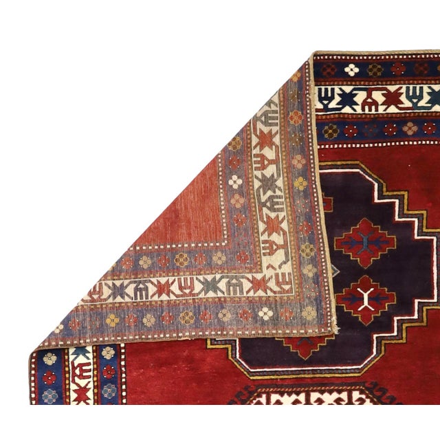 Late 19th Century Antique Caucasian Kazak Rug 5'9" X 10’0" For Sale - Image 5 of 5