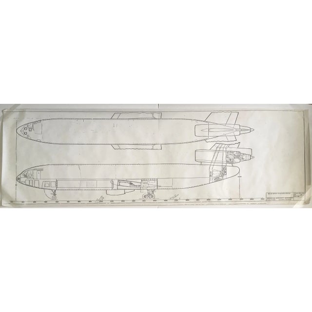 1970s Aircraft Blueprint: DC-10 Series 30 Inboard Profile For Sale