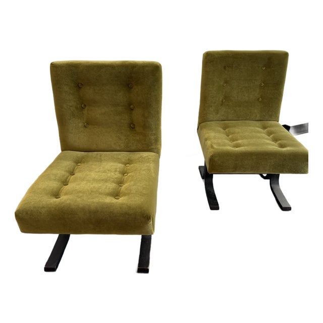 Pair of Late 20th Century Slipper Chairs For Sale