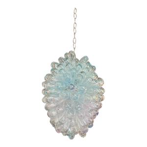 Vintage Clear Pendant of Hand-Blown Glass