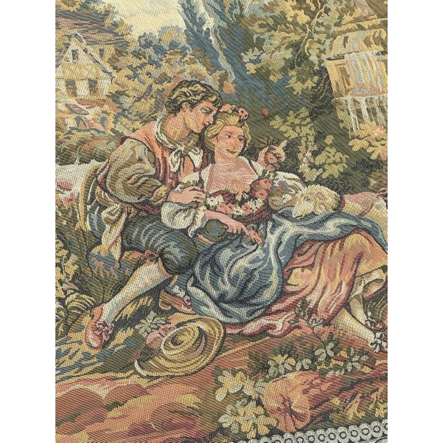 French Aubusson Jacquard Tapestry, 1960s For Sale - Image 9 of 18