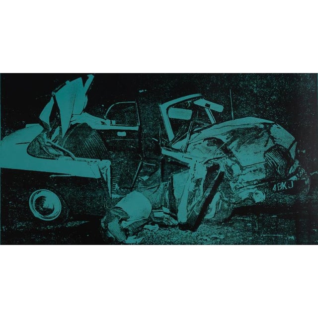 Modern Green Disaster Poster after Andy Warhol For Sale - Image 3 of 5