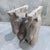Postmodern Vintage Custom Chisled Stone/Concrete Horse Head, Glass Top Desk/Table For Sale - Image 3 of 13