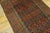1930s Brown Geometric Tribal Antique Baluch Turkman Rug 3'6" X 6'2" Handknotted Wool Carpet For Sale - Image 4 of 6