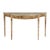 Sand Chester 54 in. W Demilune Wood Traditional Console Table, Light Brown Burl For Sale - Image 8 of 8