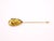 Glass and Gold-Plated Heliconia Leaf Pin from Lalique, France, 1995 For Sale - Image 4 of 18
