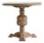 1970s Neo-Renaissance Carved Table With Glass Top For Sale