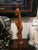 Art Deco Vintage 21" Balinese Modernist "Lone Warrior" Wood Sculpture – Klungkung School For Sale - Image 3 of 12