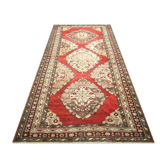 1960s Turkish Oushak Rug For Sale In Los Angeles - Image 6 of 6