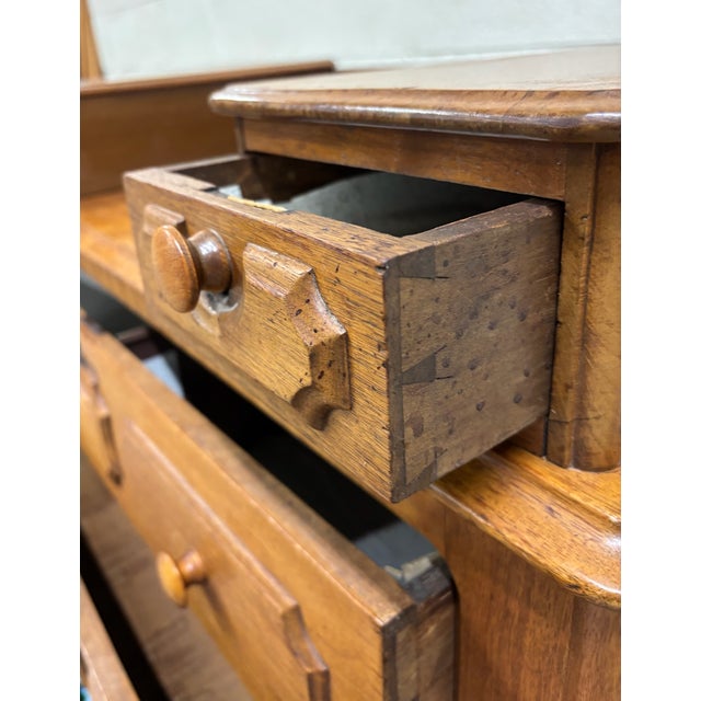 Antique Victorian Walnut Gentleman's Dresser | Chairish