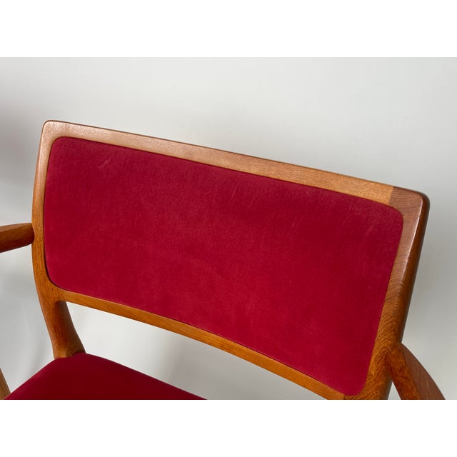 Model 65 Teakwood Dining Chairs by J. L. Moller Denmark For Sale - Image 15 of 18
