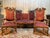 Wood Art Nouveau Style Sofa and Chairs in Walnut, Set of 3 For Sale - Image 7 of 7