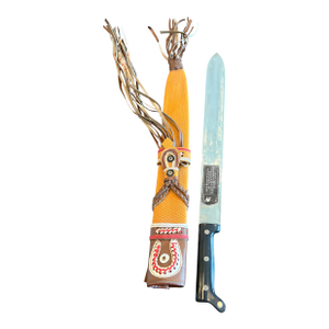 Machete Knife With Leather Sheath