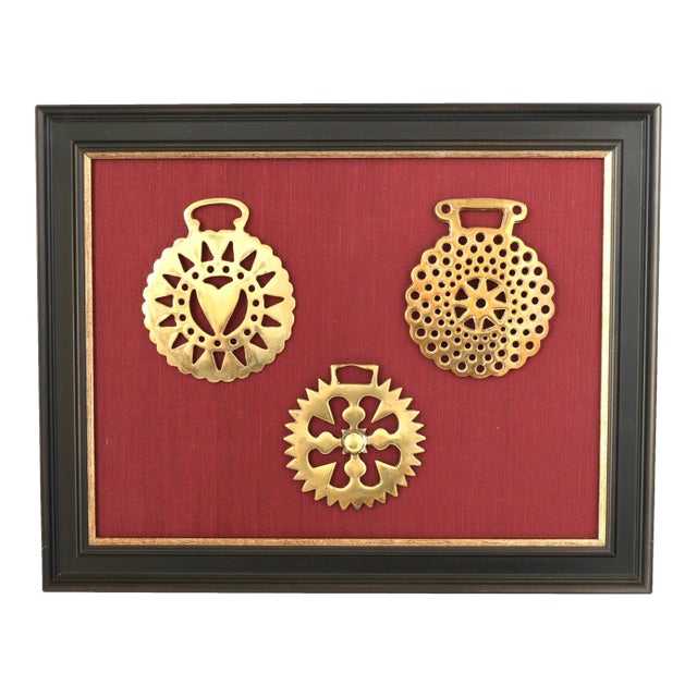 Antique English Horse Brass Medallions For Sale