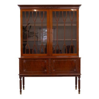 Danish Hepplewhite Mahogany Display Cabinet from Farre Møbelfabrik, 1970s For Sale