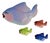 Hand Painted Chalkware Fish Collection For Sale