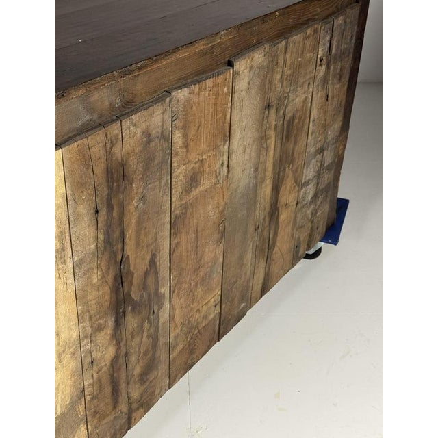 Exceptionally large English dresser / sideboard. Dating from the early 18th century, circa 1720. Unfortunately, the...