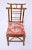 Vintage British Colonial Style Burnt Bamboo and Grasscloth Pagoda Desk For Sale - Image 11 of 12