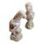 Mid Century Modern Famille Rose Style Parrot Figurines - Hand Painted For Sale