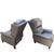 Elevate Your Living Space With This Exquisite Pair of Recliners & Matching Ottoman For Sale - Image 10 of 12