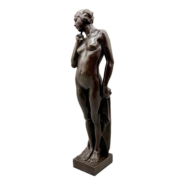 Katherine Murray Jardine, Pensive Woman, Nude, 1925, Bronze For Sale
