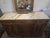 French Antique French Louis XVI Style Walnut Sideboard / Buffet With Marble Top 3-Door Cabinet For Sale - Image 3 of 11