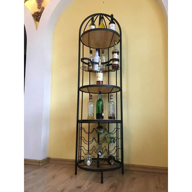 High Loft Style Metal and Wood Bar For Sale - Image 13 of 18