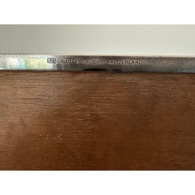 1950s Omega Sterling Silver Jezler Textured Box For Sale - Image 11 of 11