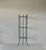 Vintage Black Painted Metal Glass Three Tier Narrow Etagere Mid Century For Sale In Miami - Image 6 of 18