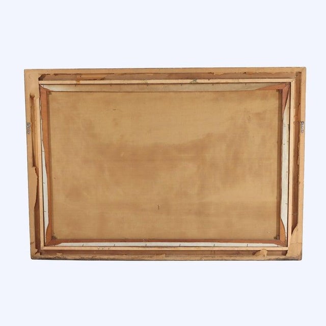 Monumental Antique Hudson River School Oil on Canvas Southwestern Landscape For Sale - Image 16 of 16