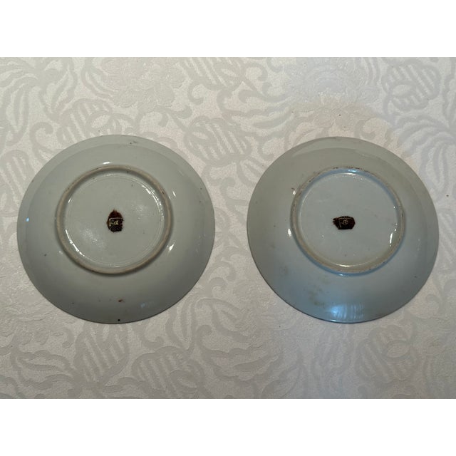 These plates depict Rakan and dragon subject, which is characteristic of Japanese Satsuma in the Meiji period. The plates...