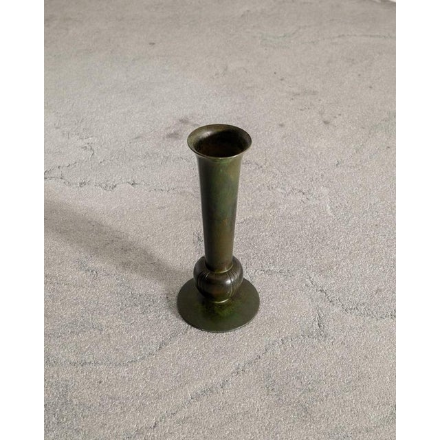 Early Swedish Mid-Century Bronze Vase by Gab Sweden, 1930s For Sale - Image 3 of 5