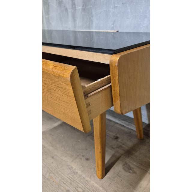 Vintage Sideboard in Oak, Czechoslovakia, 1940s For Sale - Image 9 of 10